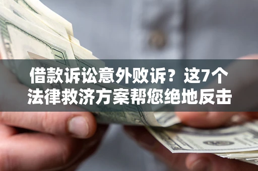 北京借款诉讼意外败诉？这7个法律救济方案帮您绝地反击！