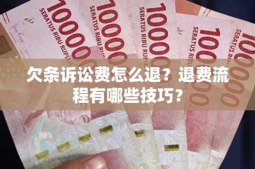 北京欠条诉讼费怎么退？退费流程有哪些技巧？