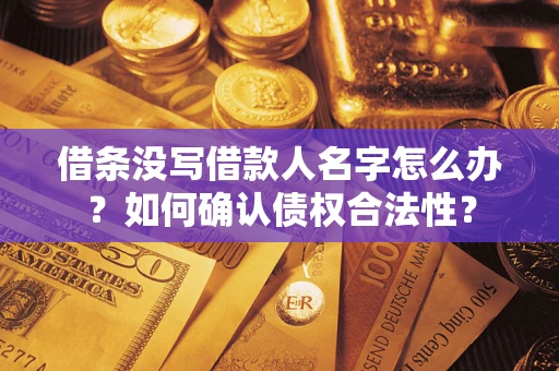 北京借条没写借款人名字怎么办？如何确认债权合法性？